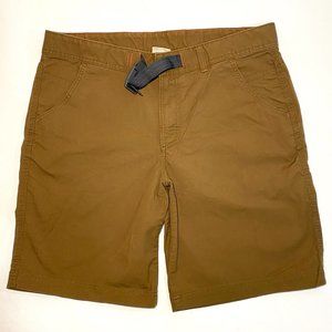 LL Bean Brown Cotton Blend Belted Shorts Men's Size 36W